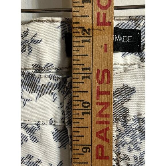 Lee Platinum Label Blue Blk White Capris Women’s 12 Medium EUC Back To School - Picture 6 of 11